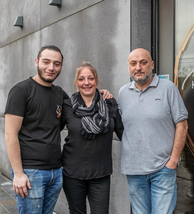 Carlo, Brenda et leur fils – La Cantina Fragapane Châtelet